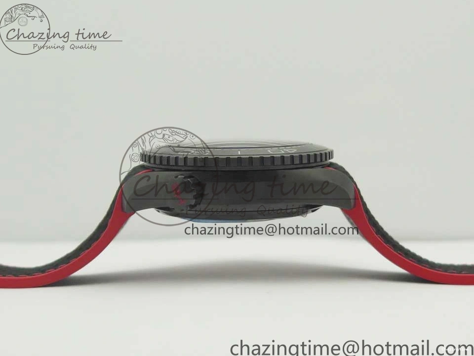 0209 Trendy Planet Ocean 45.5mm Deep Black red Real Ceramic VSF 1:1 Best Edition on Black Nylon Strap A8906 Super Clone 7986